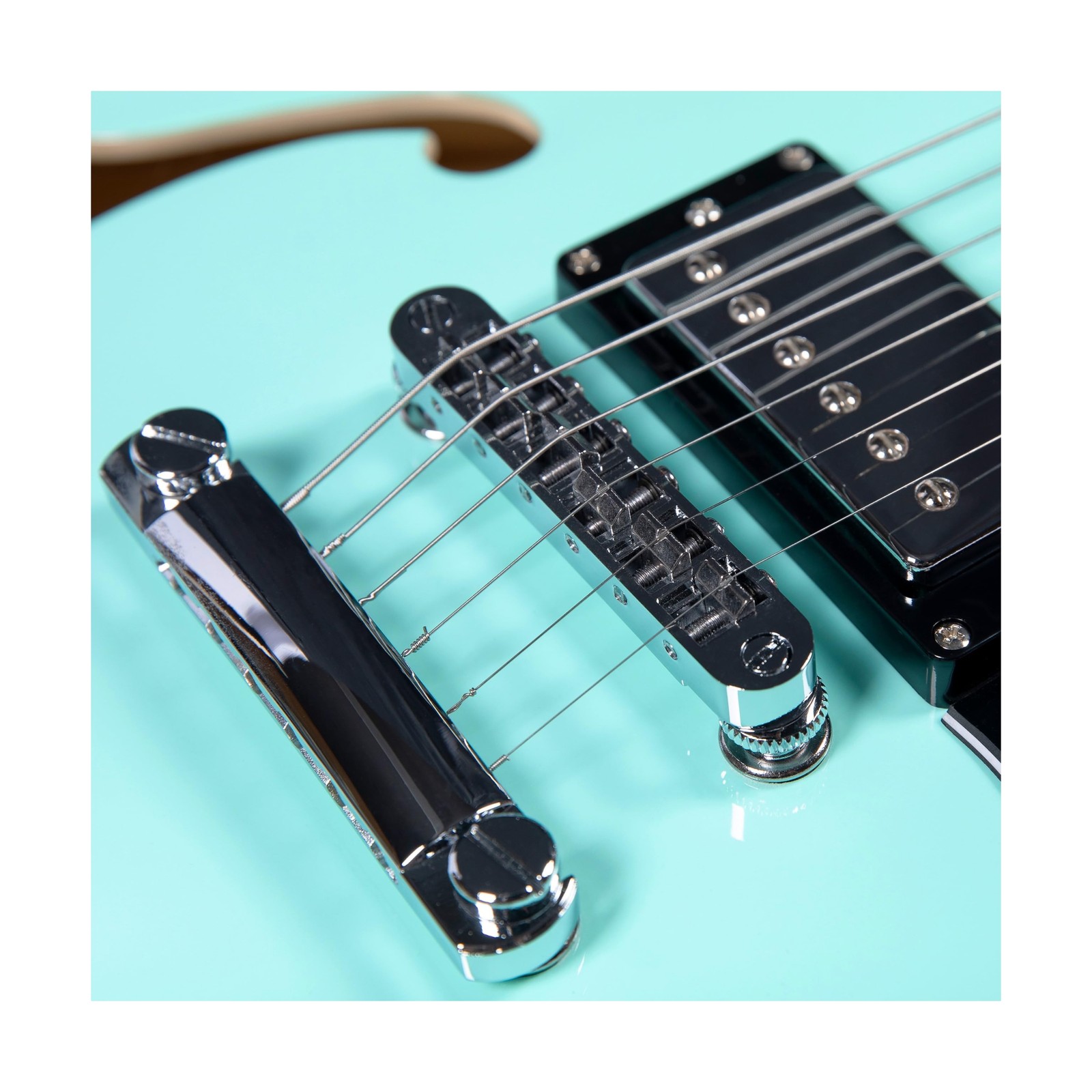 Redid Semi-Hollow Body Electric Guitar RD-100 Jazz Guitar with F-Hole,Maple n…
