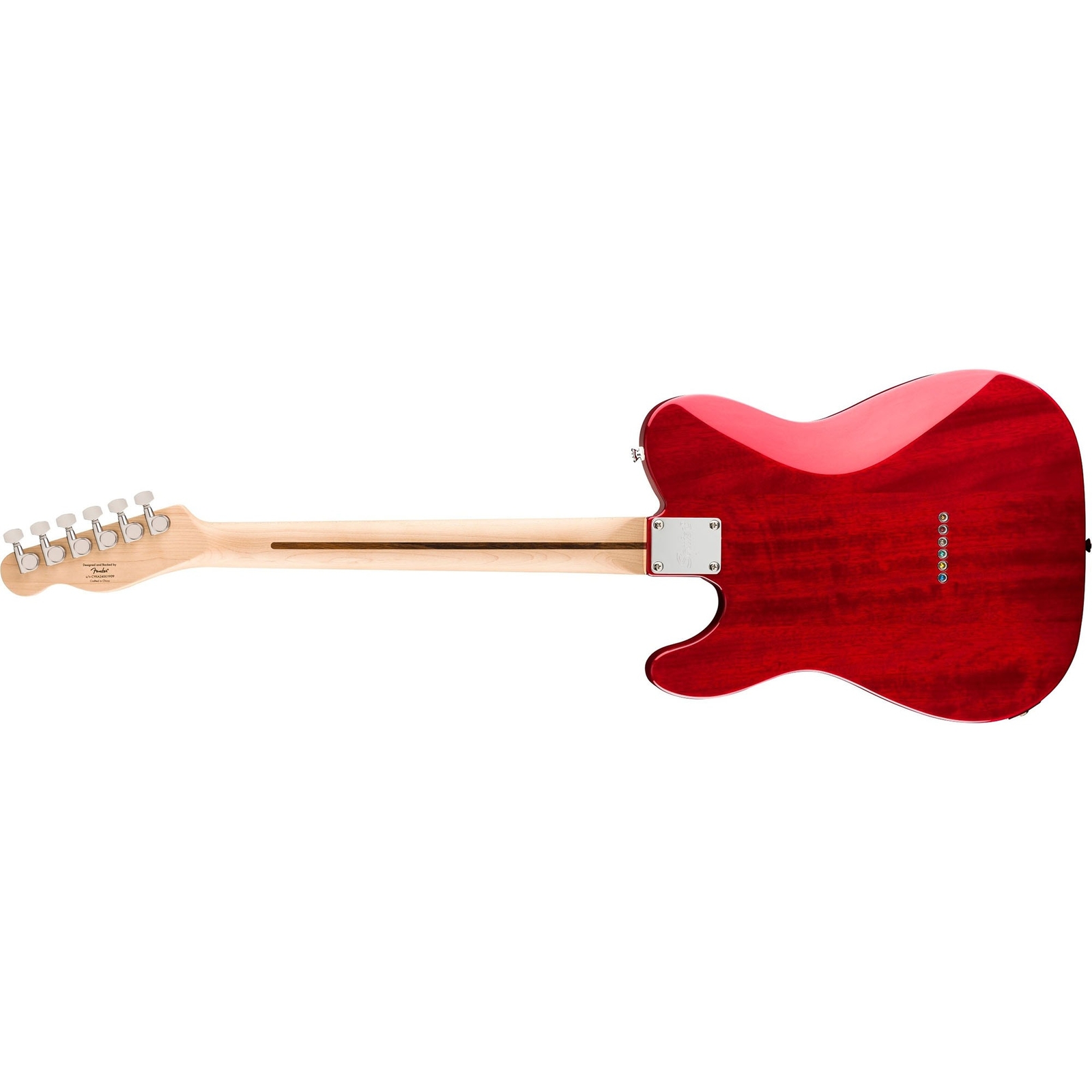 Squier Affinity Series Telecaster FMT SH Guitar, Crimson Red Transparent