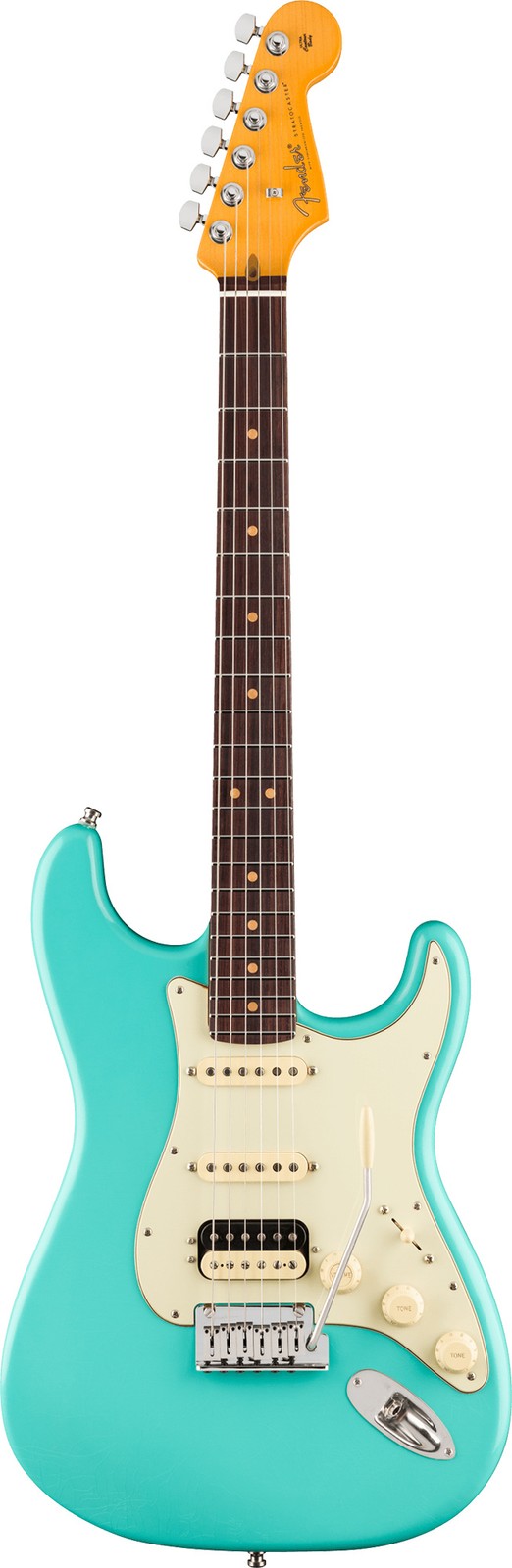 Fender American Ultra Luxe Vintage ’60s Stratocaster HSS – Sea Foam Green w/ Gui