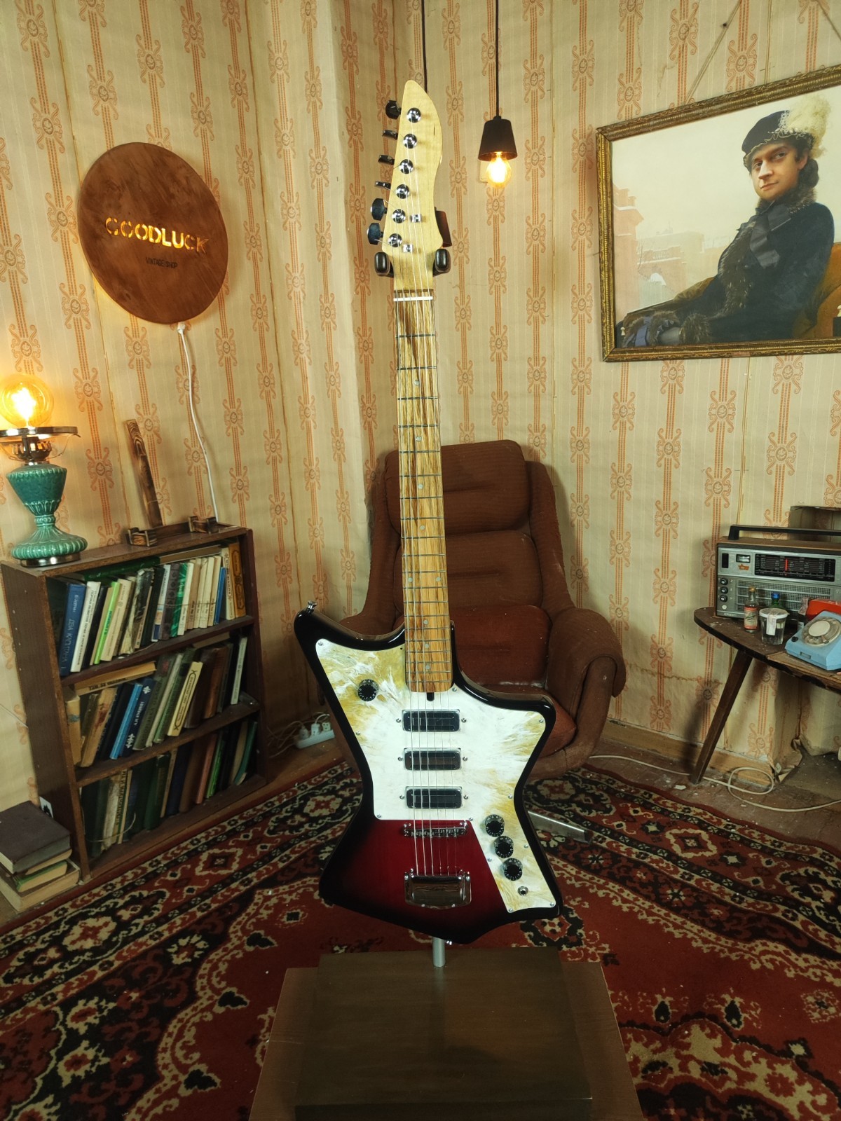 Krunk Ani Style Sunburst Guitar Modern USSR Remake Custom Options