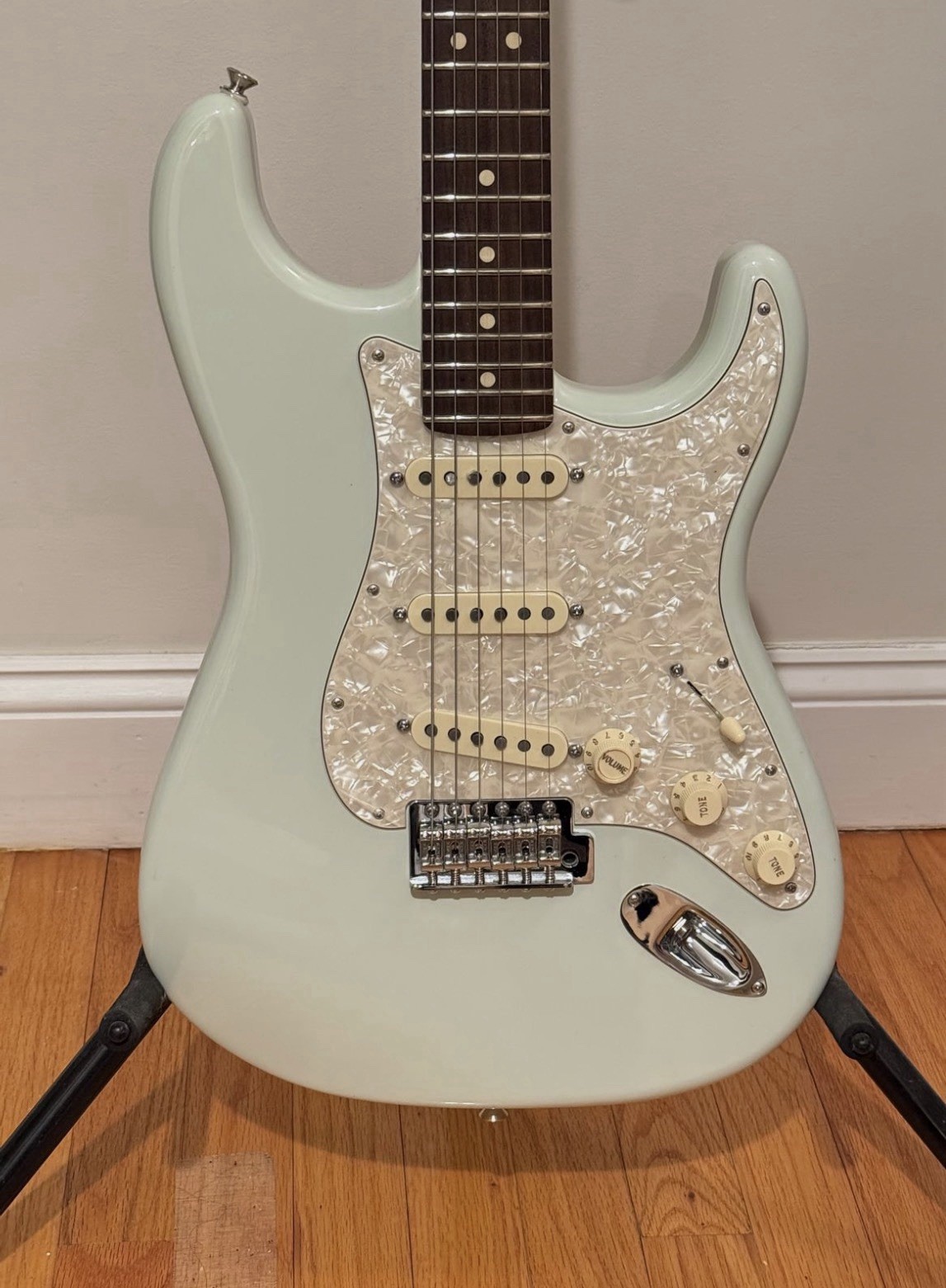 Joe Walsh Personally Owned Sonic Blue Fender Stratocaster w/ Case & Strap
