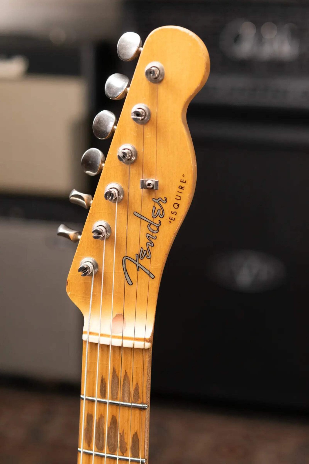 Fender 1956 Esquire Electric Guitar – Refinished Yellow with Hardshell Case – Us