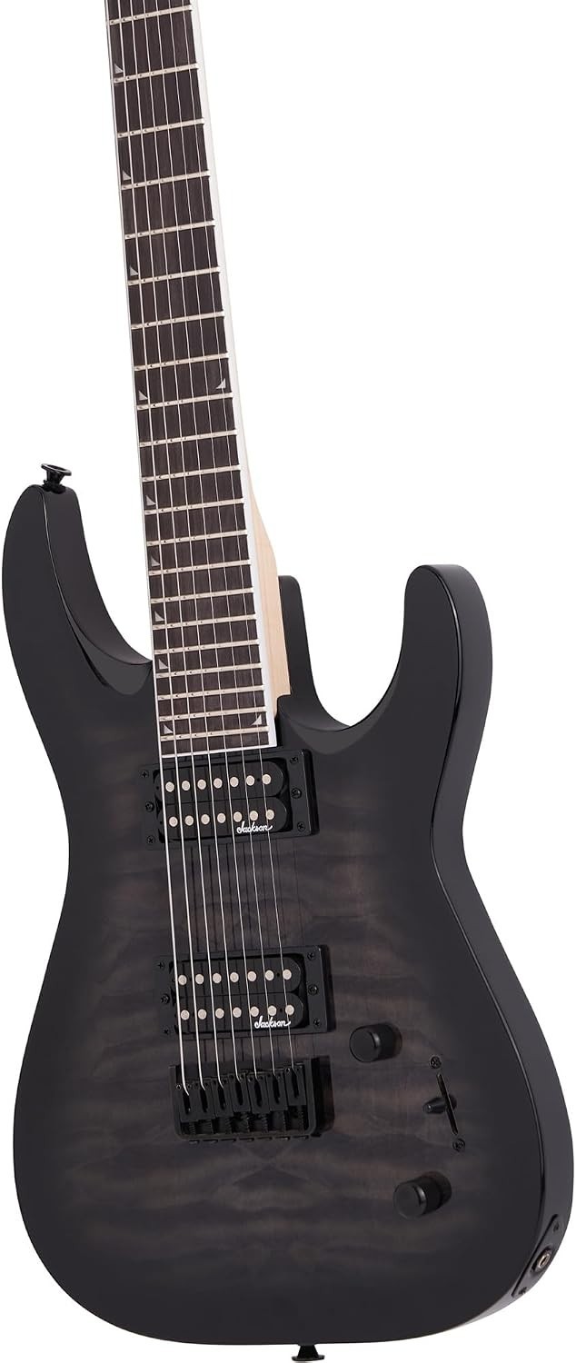 JS Series Dinky Arch Top JS22Q-7 DKA HT 7-String Electric Guitar – Transparen…