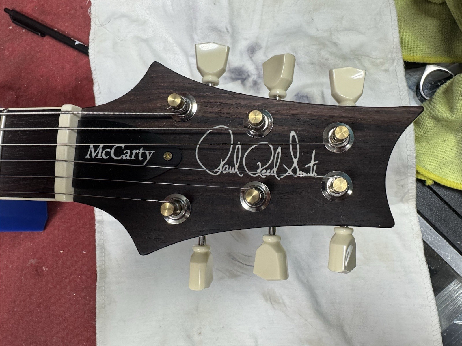 PRS McCarty 10 Top Flame Maple Black Core USA Original Hard Case