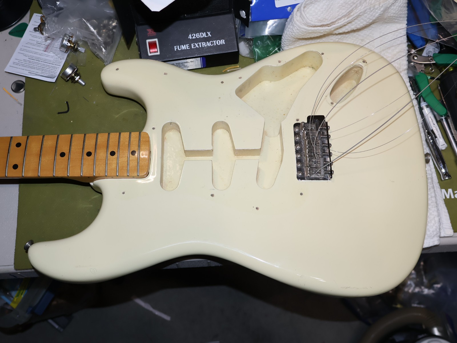 86-87 MIJ Japan Fender Squier Stratocaster ST-357 A Series Olympic White Gigbag!