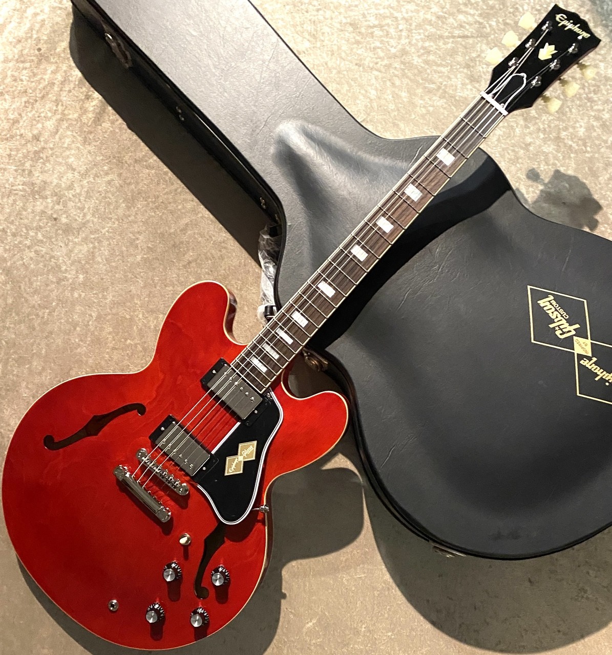 Epiphone 1962 ES-335 Reissue ~60’s Cherry~ #26031510459 3.75kg Custombucker Rose
