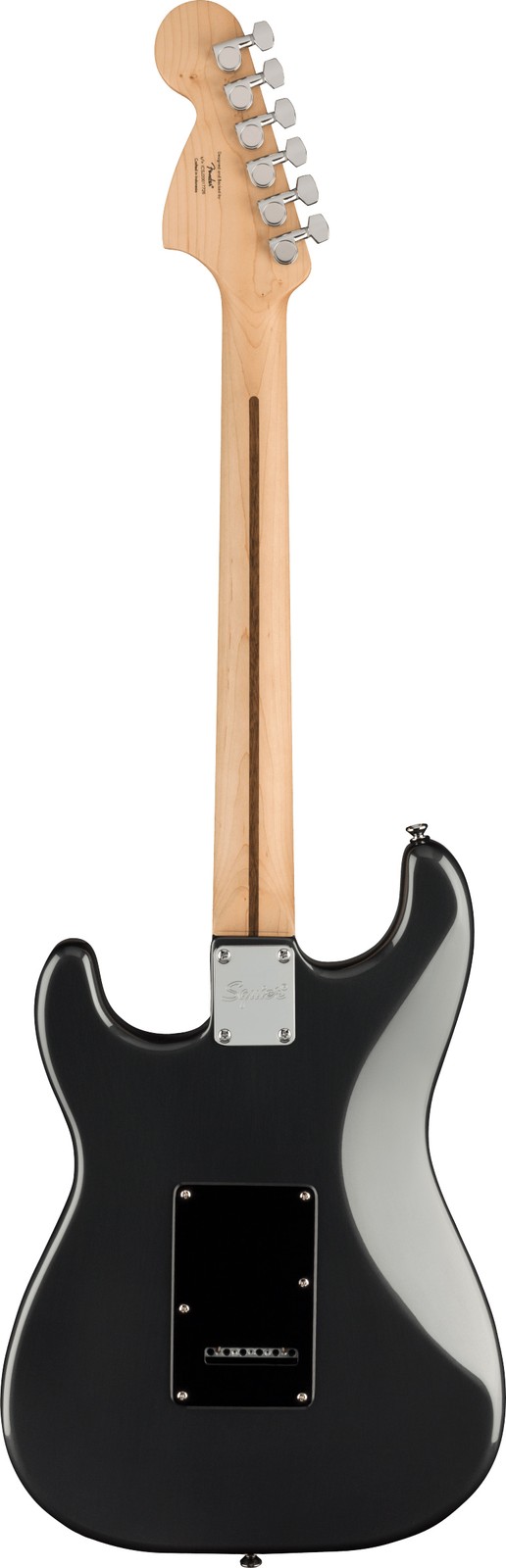 Fender Squier Affinity Stratocaster HSS – Charcoal Frost Metallic w/ Amplifier