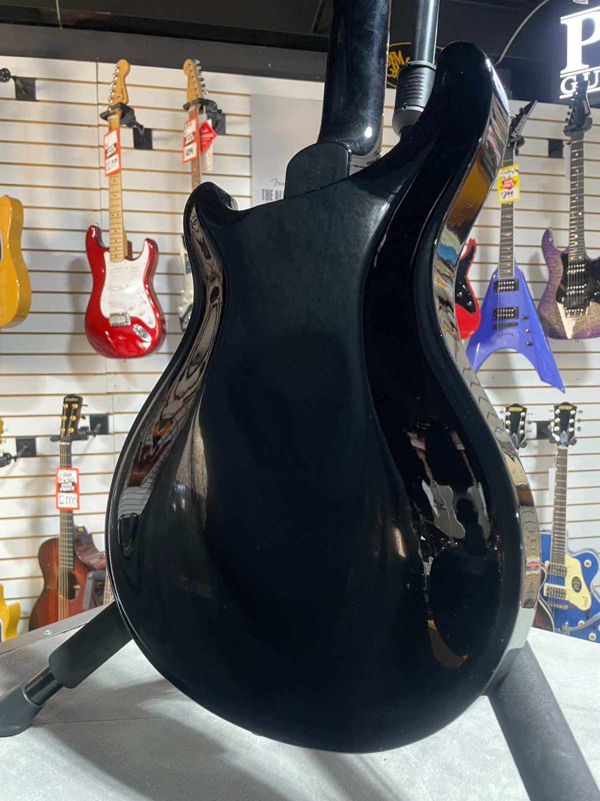 PRS Hollowbody II Piezo Electric Guitar – Custom Color Piano Black w/OHSC & PLEK