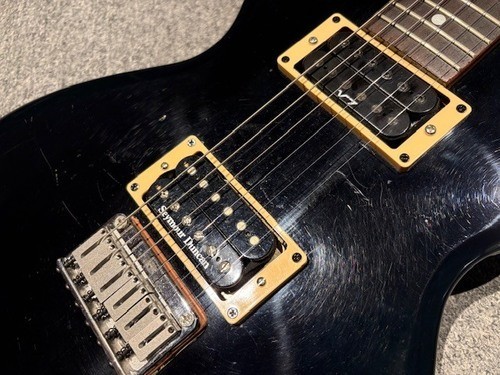 Aria Pro II CS-350 Black Electric Guitar W/Hard Case Shipping From Japan