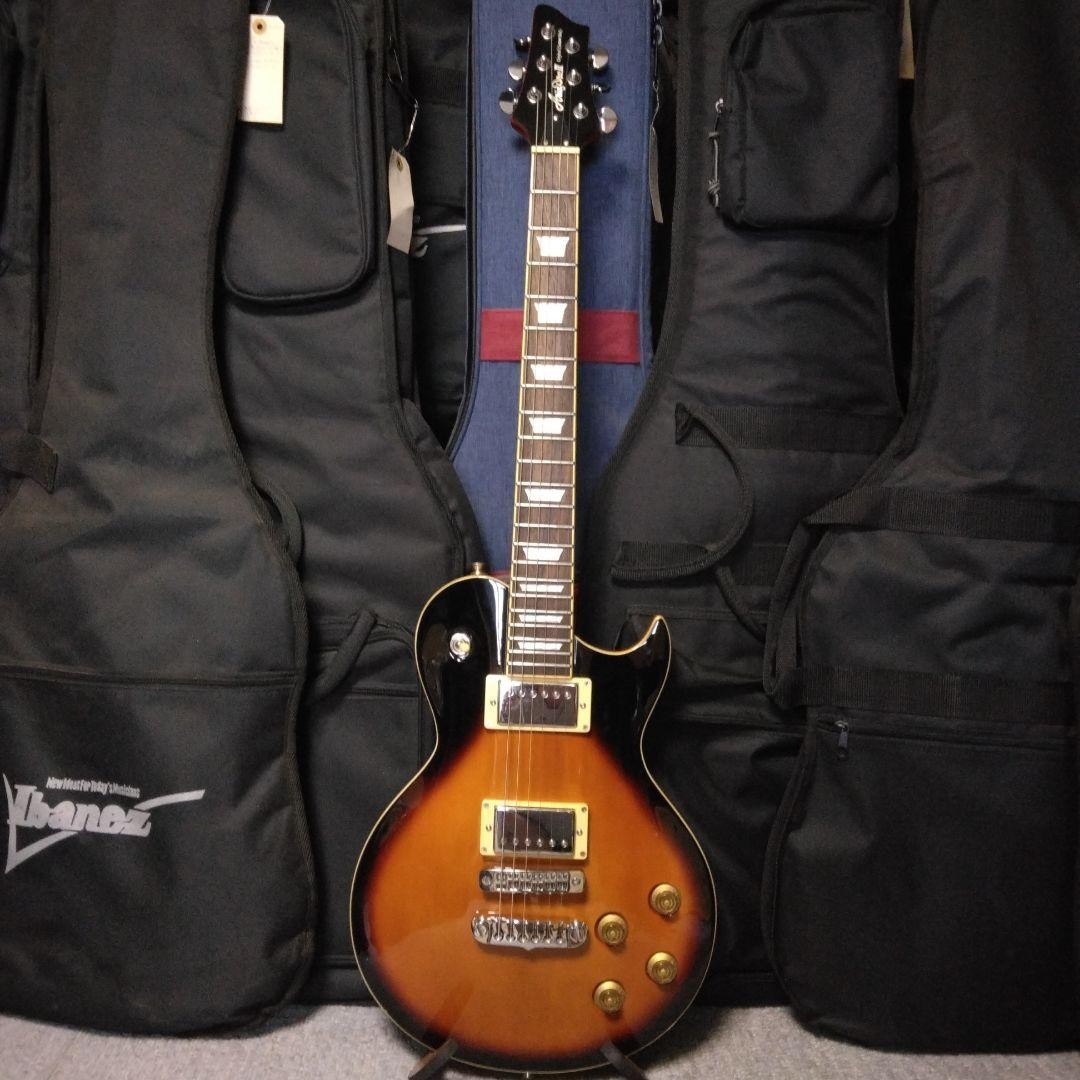 Aria Pro PE350 Les Paul type W/Gig bag Electric Guitar Used From Japan