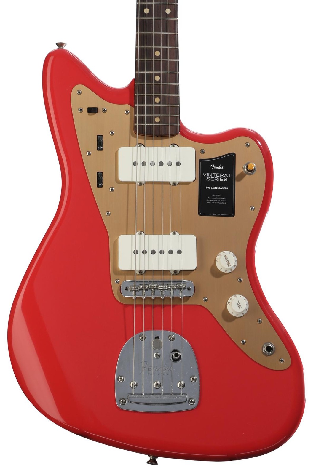 Fender Limited Vintera II Road Worn ’50s Jazzmaster Electric Guitar – Fiesta Red