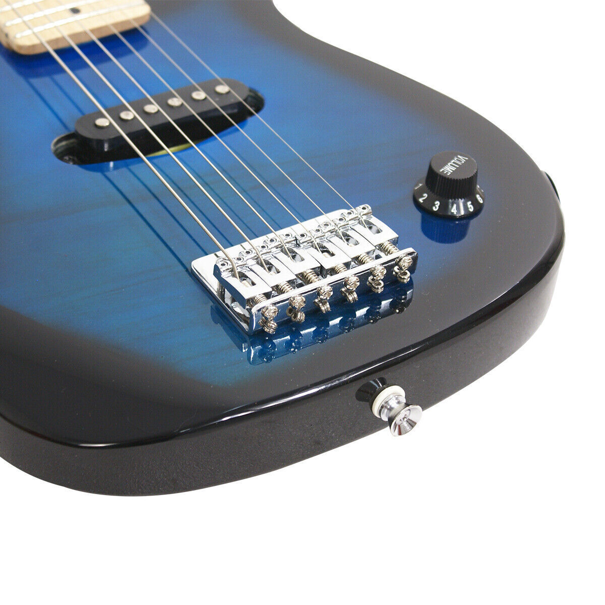 30″ Kids Electric Guitar with Amp, Strap, Strings and Picks Combo Accessory Kit