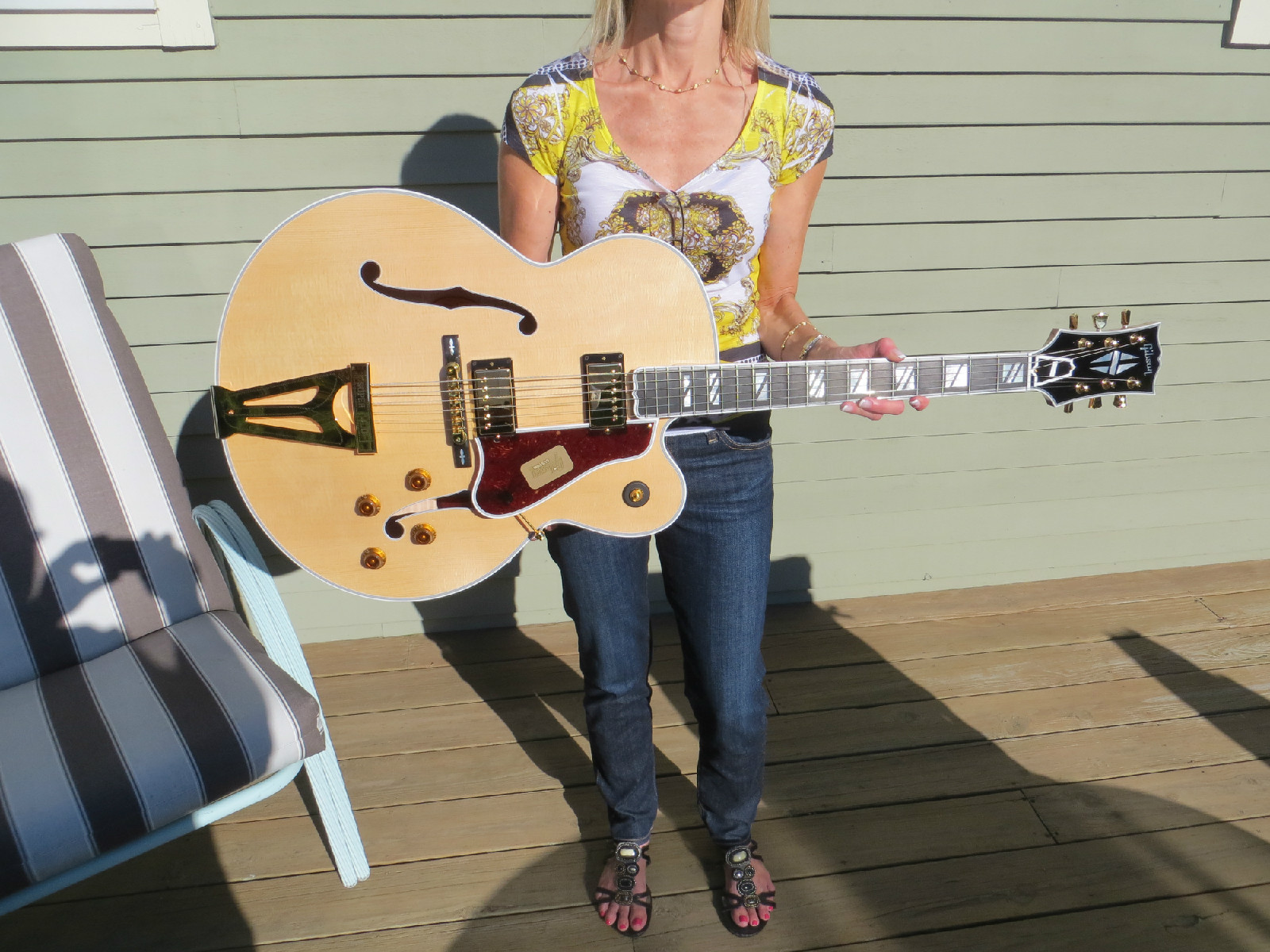 Gibson Custom Shop RARE Super 400 Archtop Hollow Body Natural Ebony Fretboard