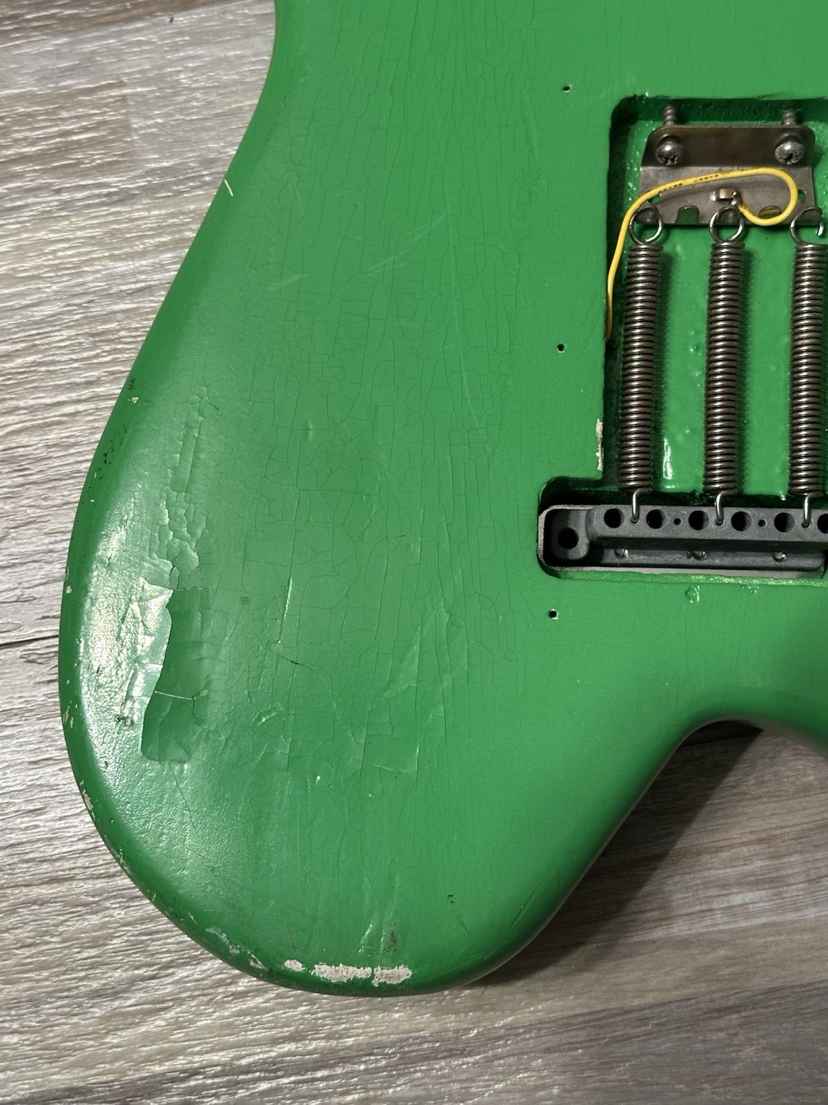 Strat Style Electric Guitar w/ Fender Squier Neck – Custom Green Player