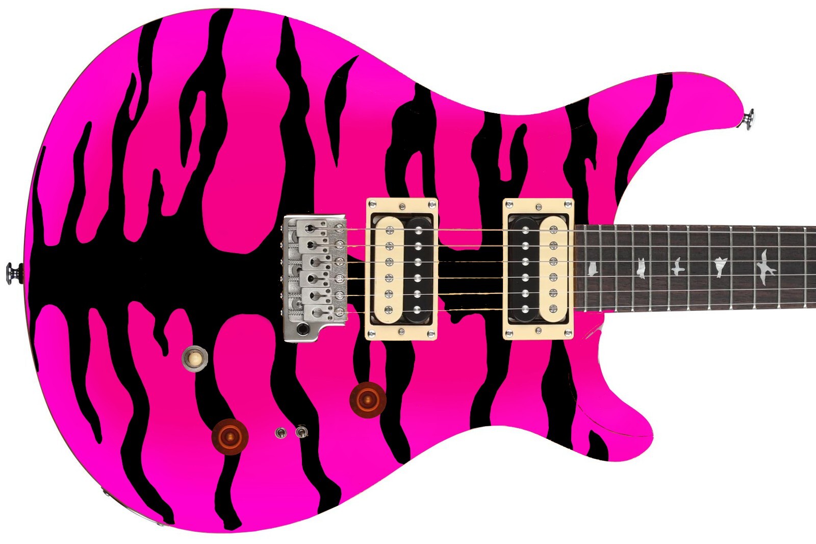 Guitar Skin Wrap Axe Reface Iconic 80’s Vivid Bengal Tiger 8 Bursts – 1222