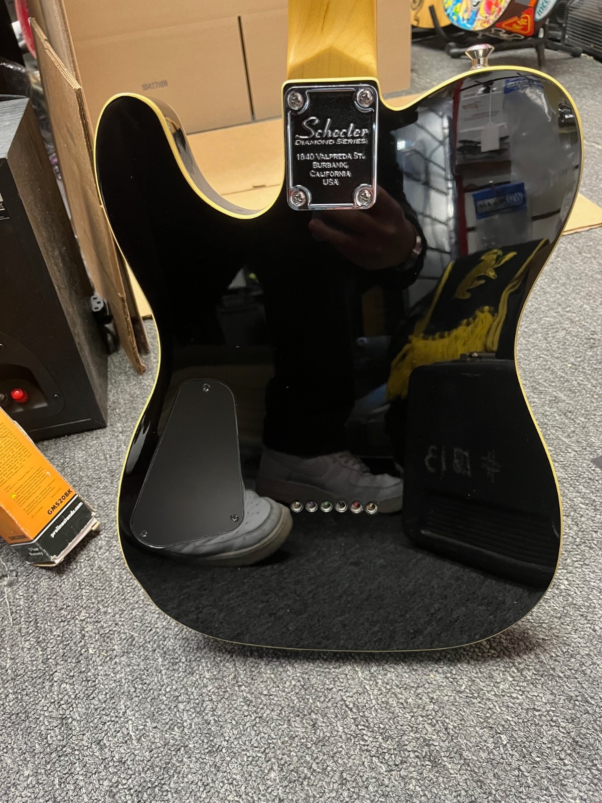 Schecter Diamond Series Tele Style HH Guitar (Black)