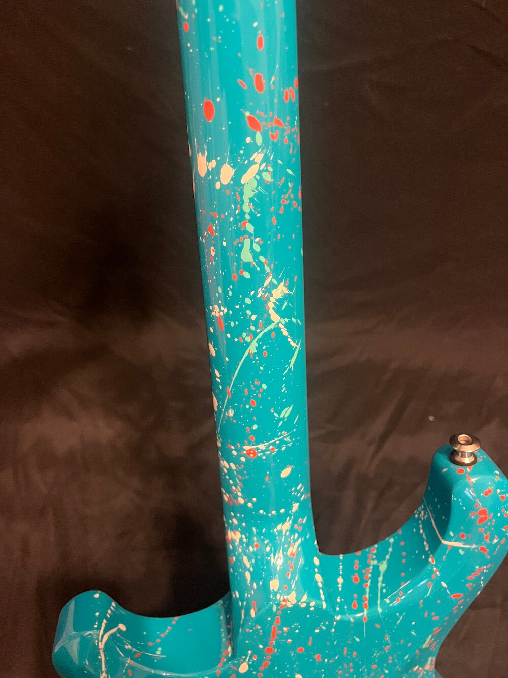2023 Knaggs Guitars Severn Trembuck Reverse Headstock Miami Blue Splatter W/OHSC