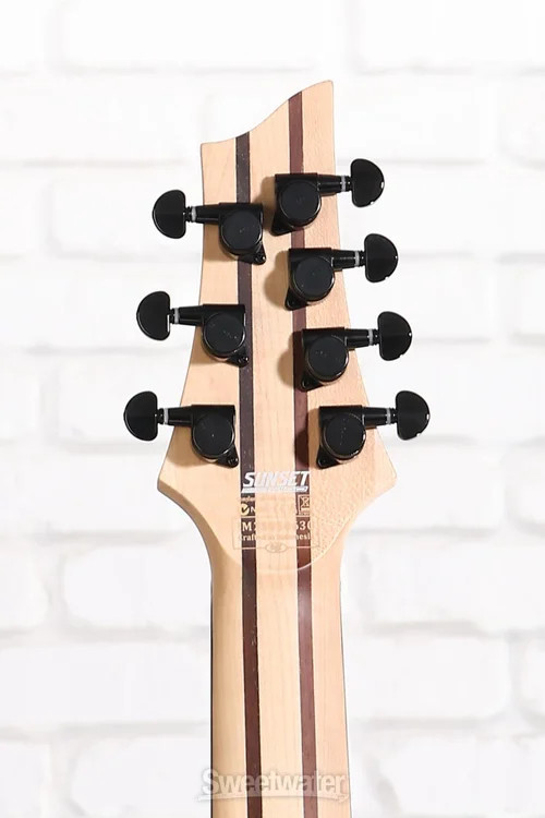 Schecter Sunset-7 Triad 7-string Baritone Electric Guitar – Gloss Black