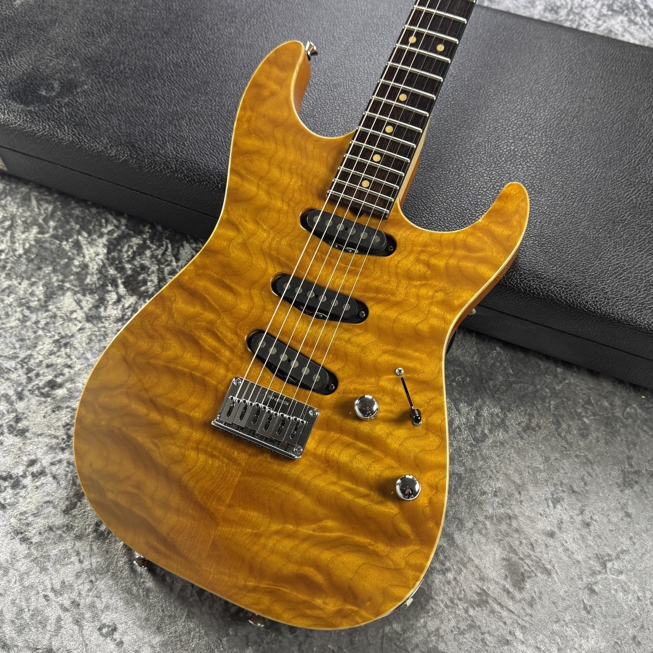 Tom Anderson Finest Maple Drop Top Translucent Amber With Binding 3.17Kg 2000 4F