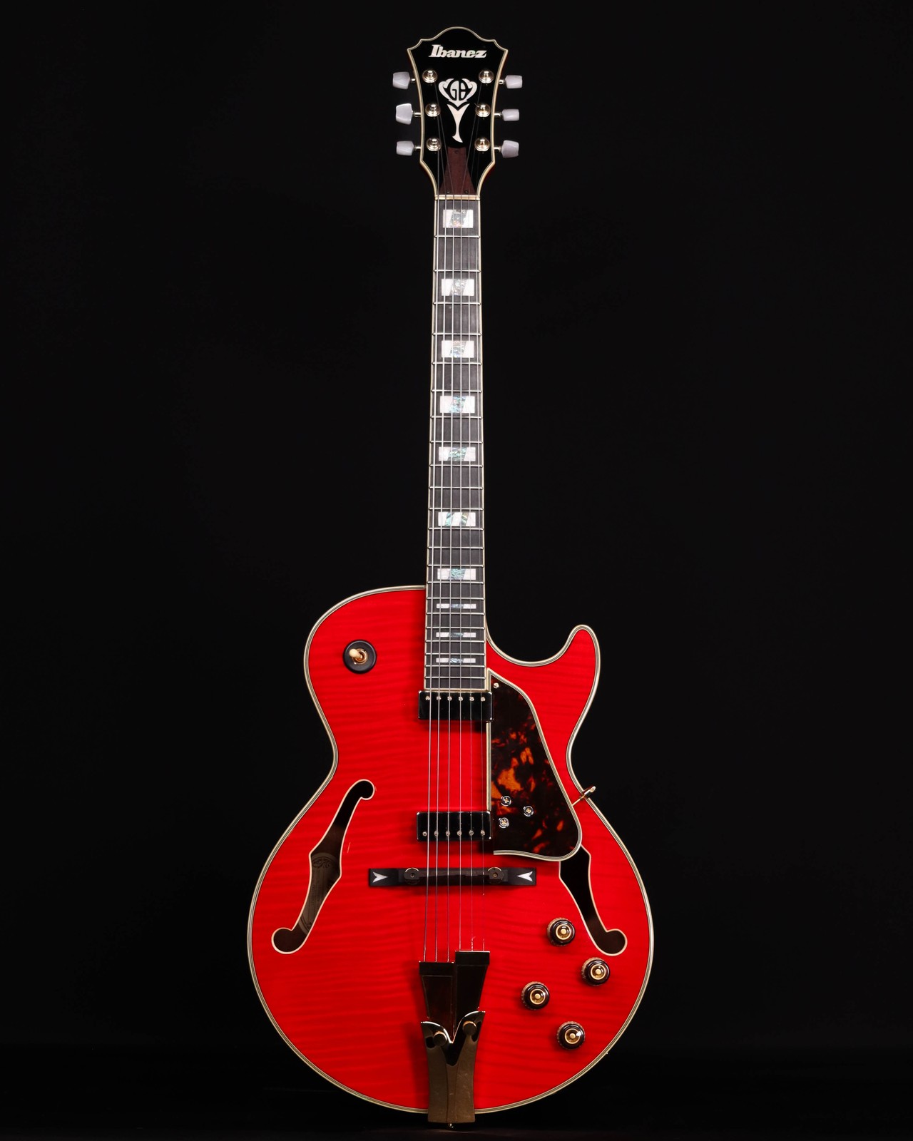Ibanez GB10SEFM George Benson Signature Hollowbody, Sapphire Red – USED