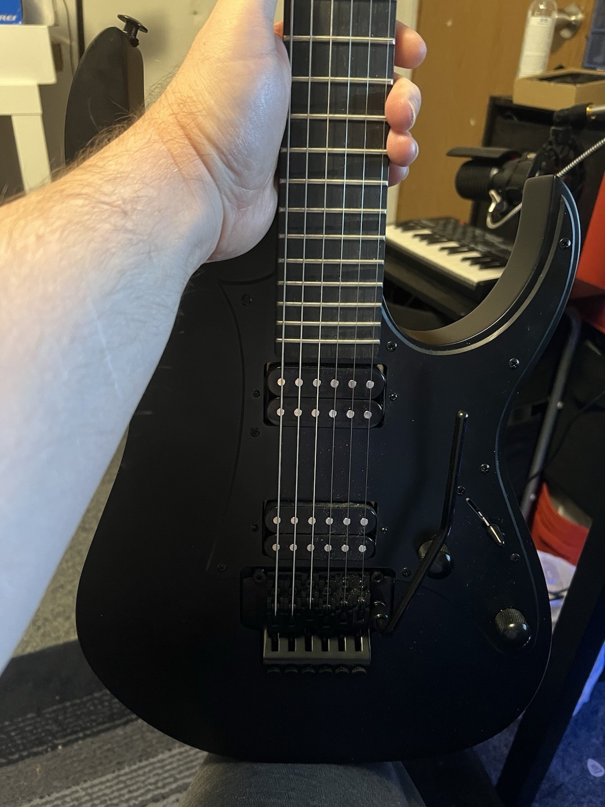 Ibanez GRGR330EXBKF GIO RG Electric Guitar – Black Flat