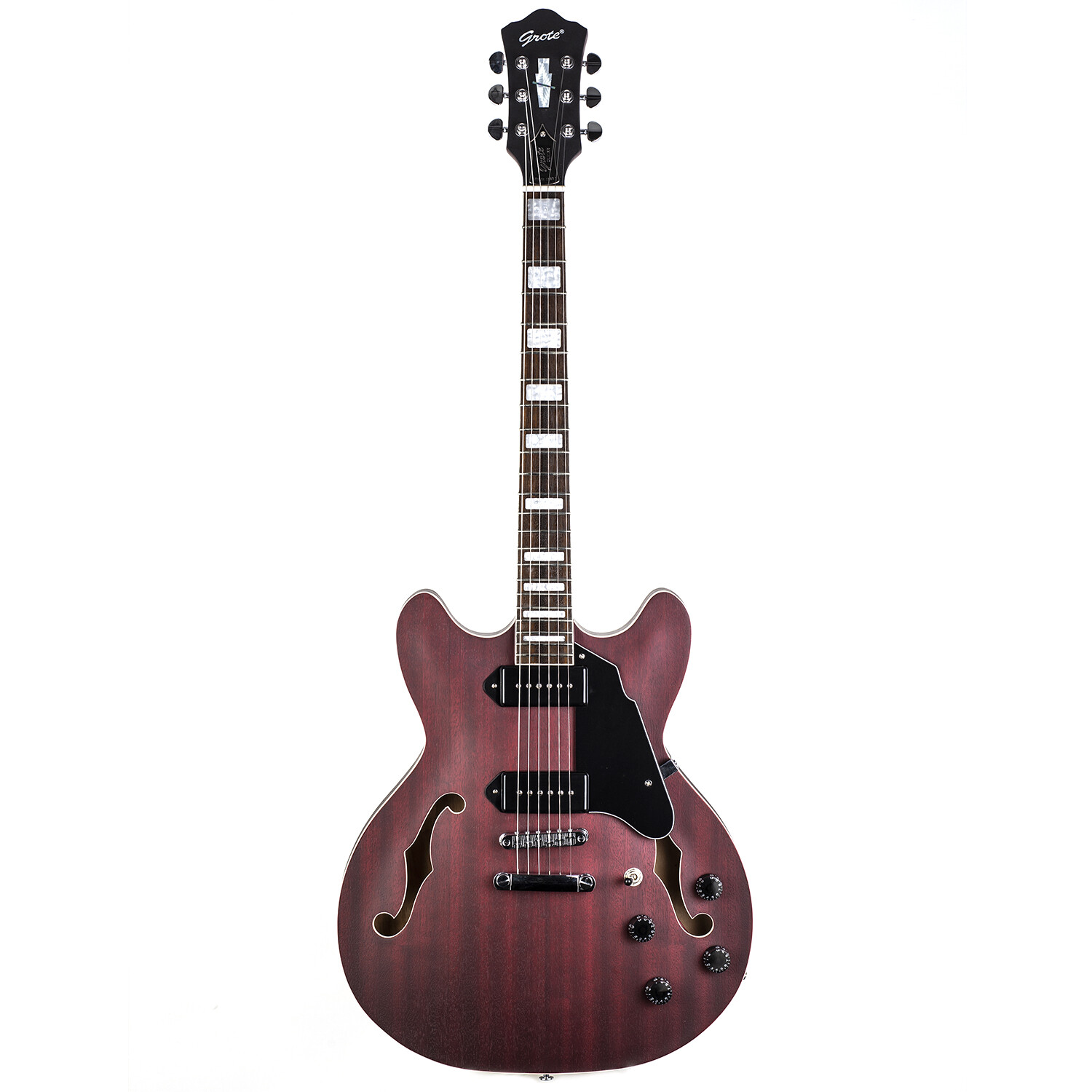 Semi-Hollow Body Guitar matte finished P90 Electric Guitar