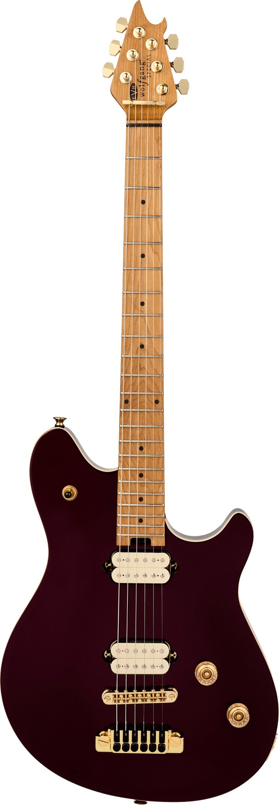 EVH Wolfgang Special T.O.M Electric Guitar, Roasted Maple Fingerboard, Oxblood