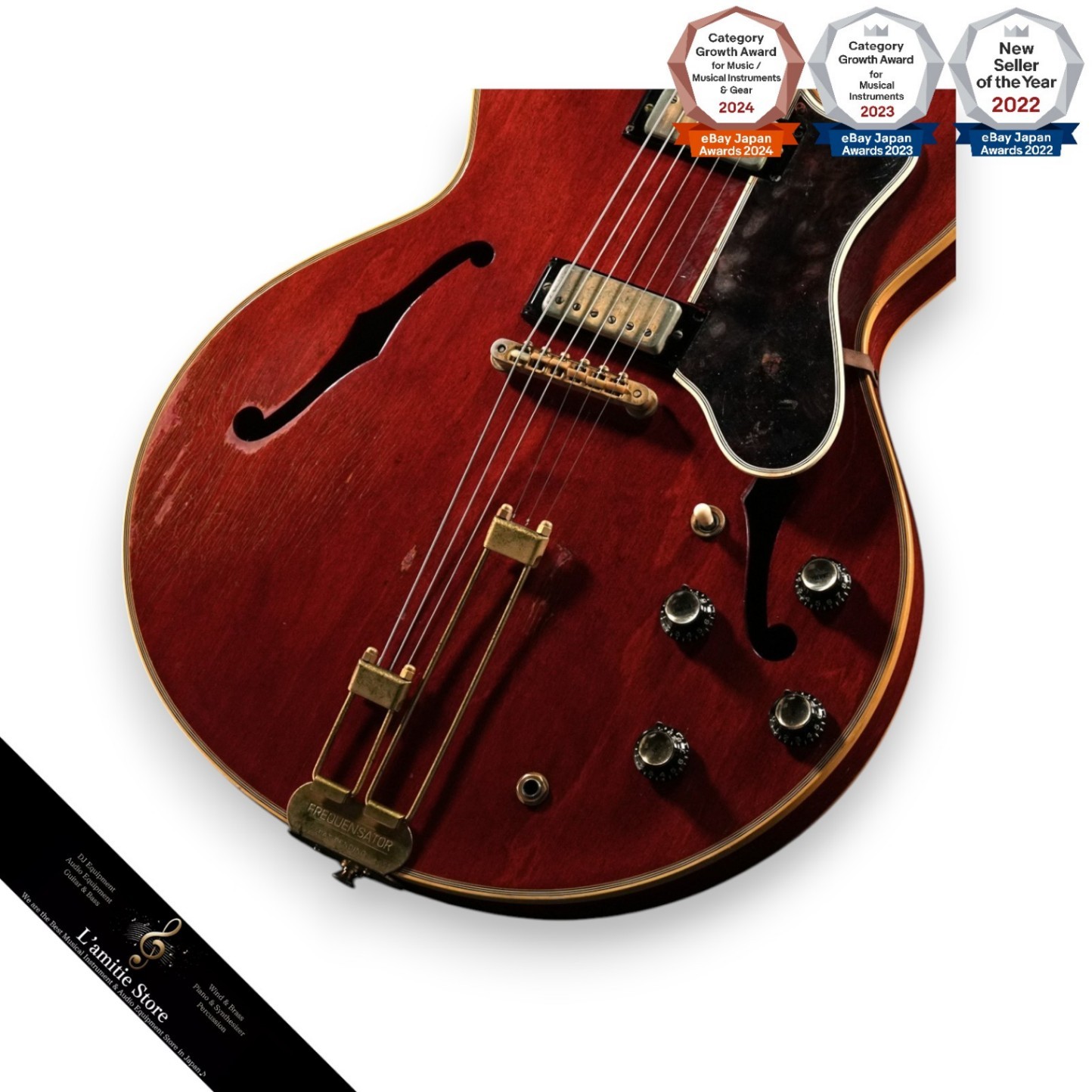 Epiphone E212T Sheraton Cherry 1967 Electric Guitar Rare Cherry Finish