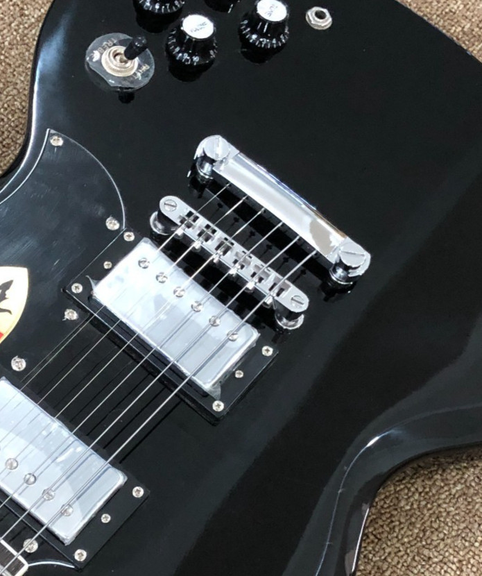 Electric Guitar Cross inlays rosewood Chrome hardware HH pickups High quality