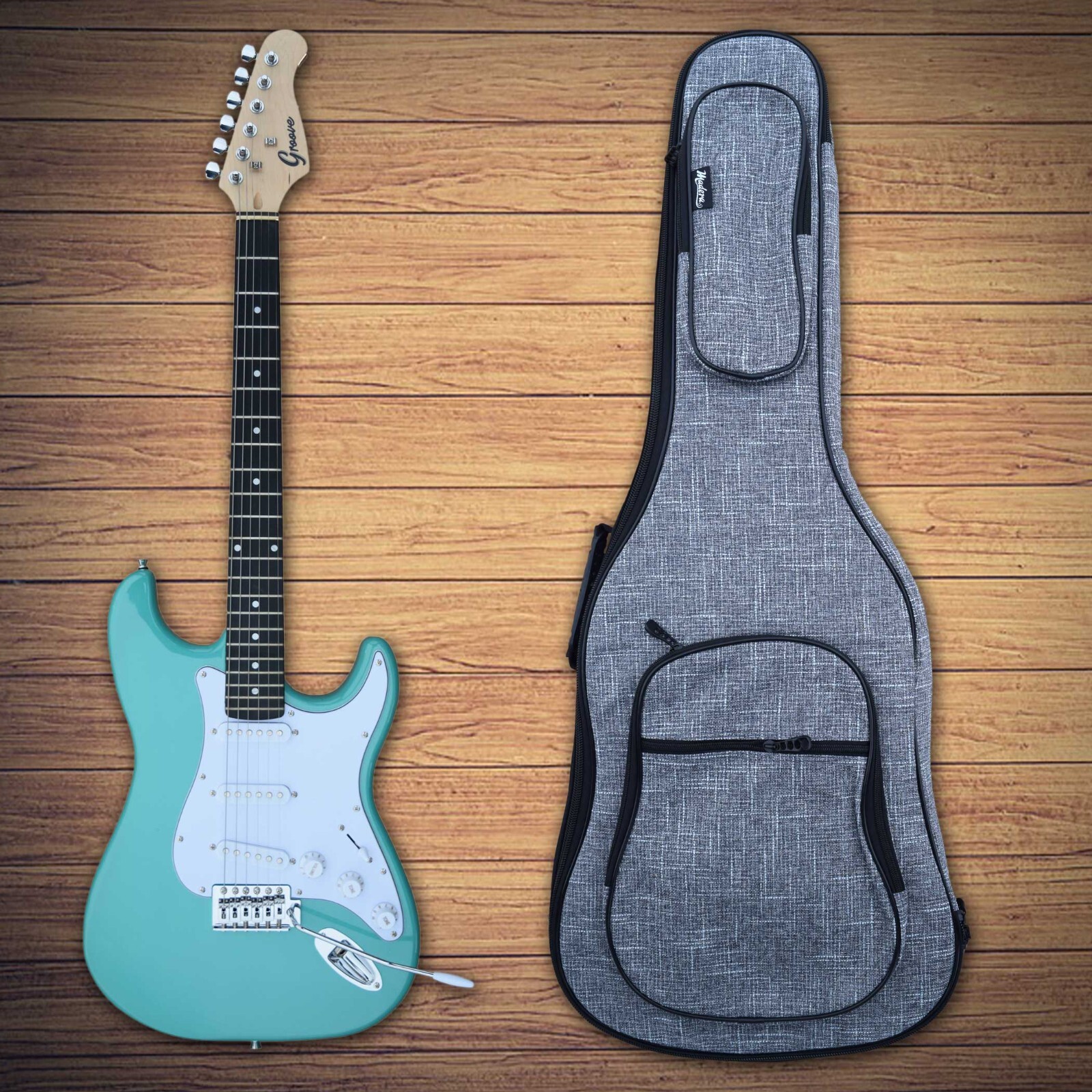 Groove TM Brand Electric Guitar Triple pad bag, 14 Colors (Free Ship USA)