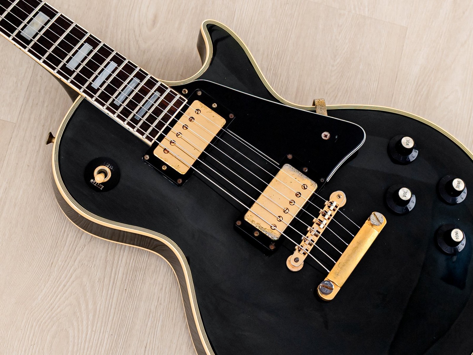 1985 Greco EGC68-500 Custom Black Beauty Vintage Guitar w/ Case, Japan