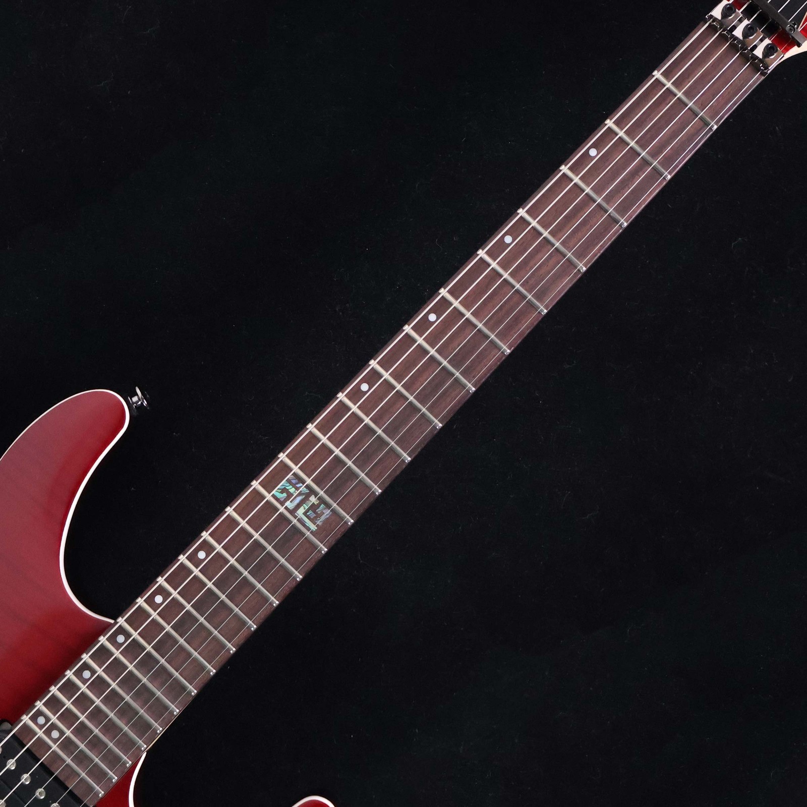 Ibanez / KIKO100 KIKO LOUREIRO Model Transparent Ruby Red Electric Guitar