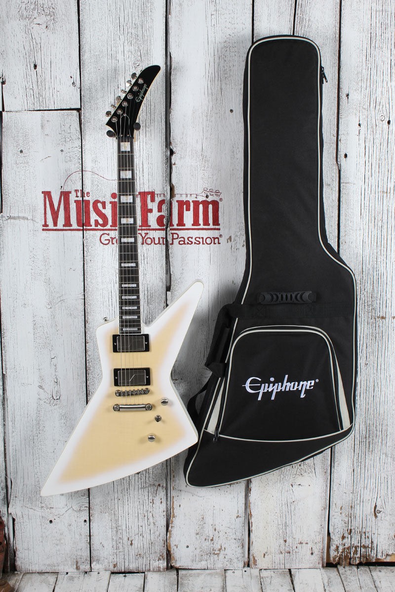 Epiphone Extura Prophecy Electric Guitar Aged White Tiger Burst with Gig Bag