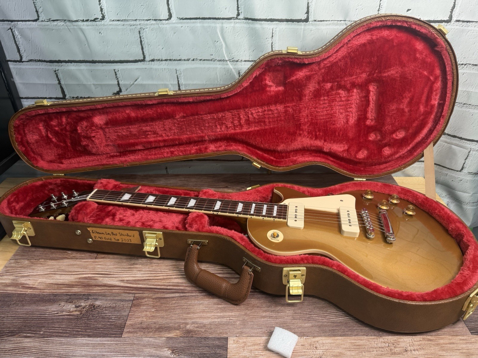 Gibson Les Paul Standard 50’s P90 Guitar Top – Goldtop Plek’d