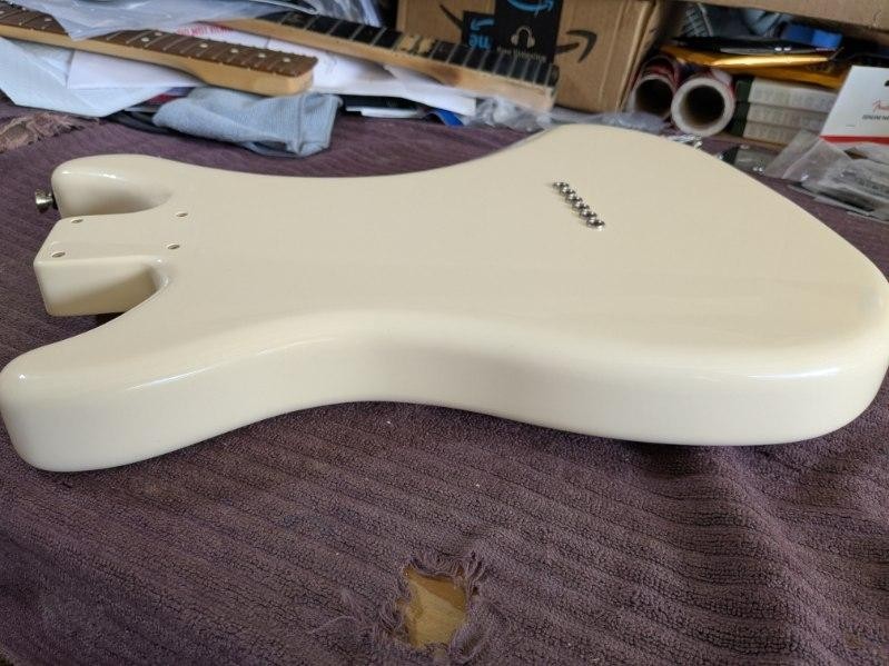 Fender Lead 3 BODY, 2019, factory pickguard + NEW one , thru body hardtail