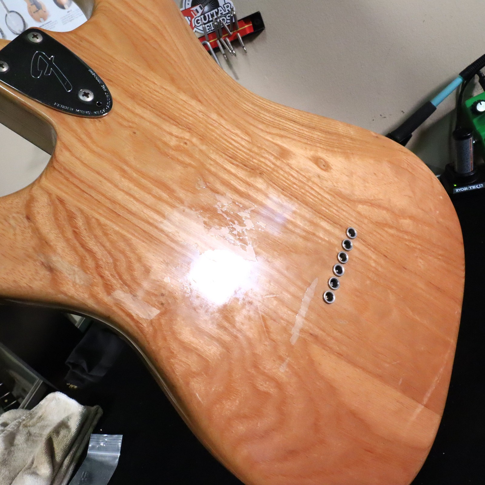1979 Fender Ash Stratocaster Natural Hardtail Guitar