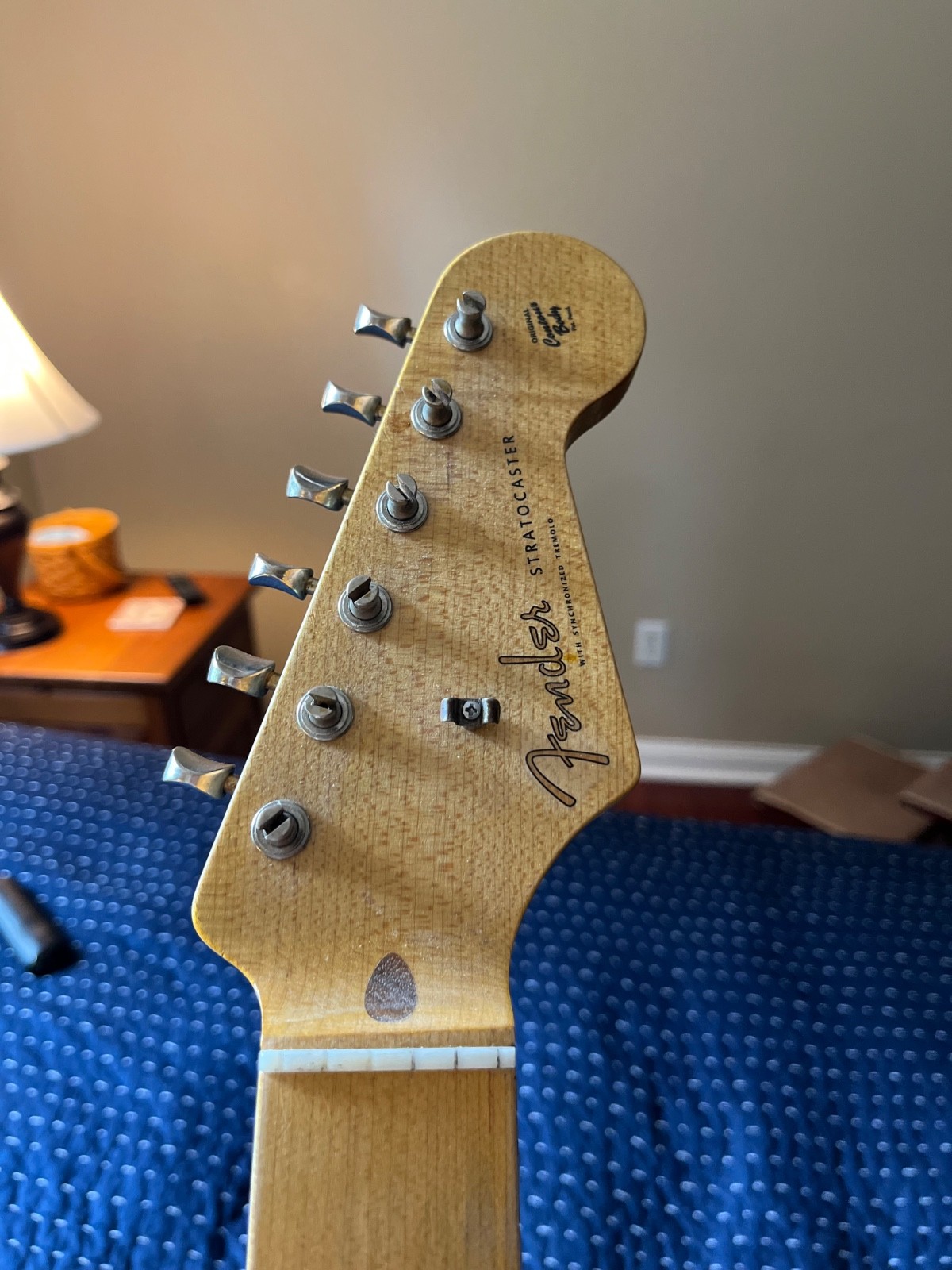 Custom Musikraft Guitar Stratocaster – 2019 Sonic Blue Plek’d