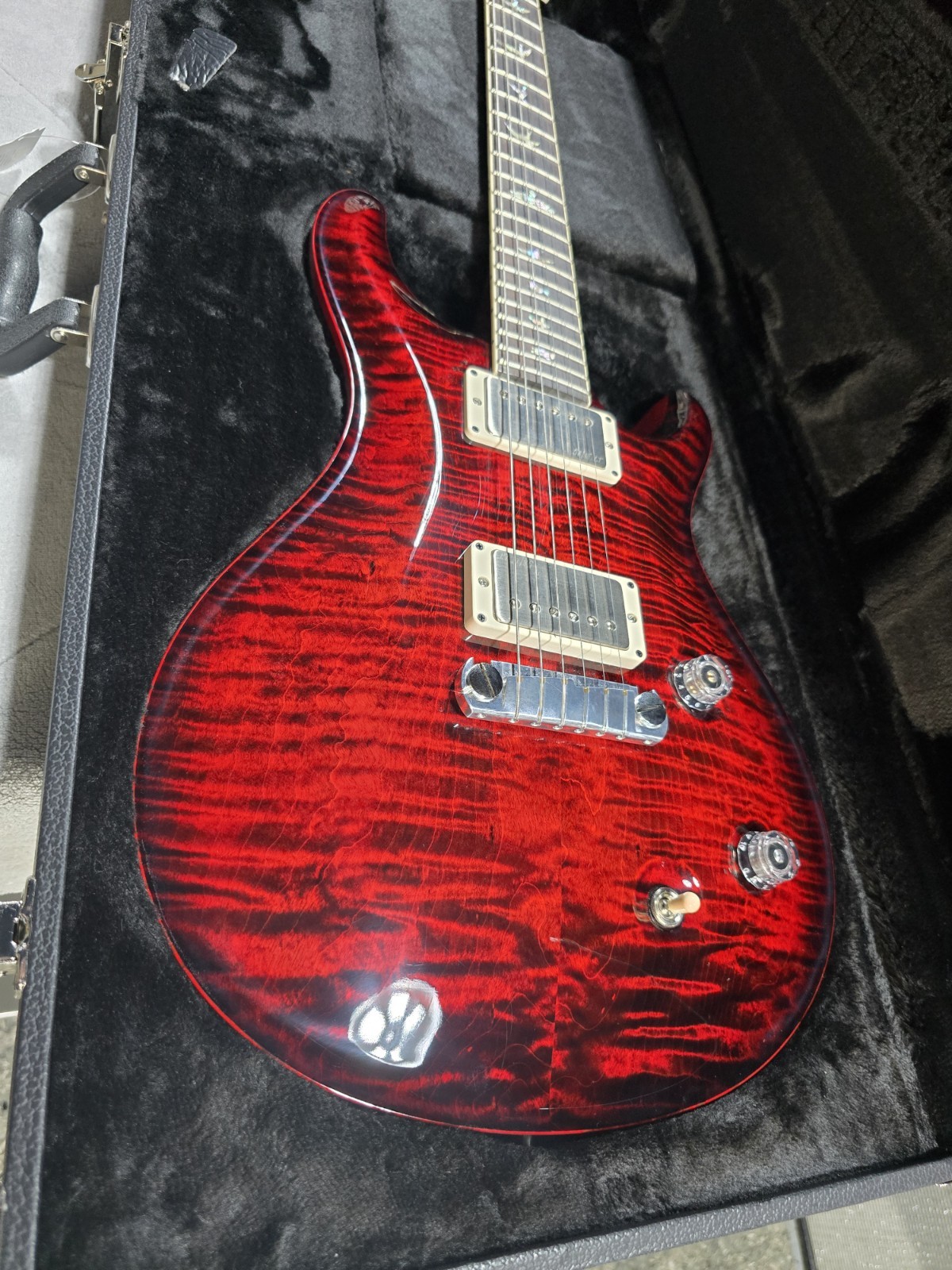 PRS McCarty Electric Guitar – Fire Red Wrap w/OHSC + FREE $299 Plek & Setup #317
