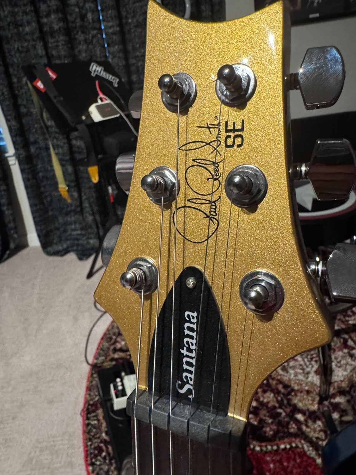 PRS SE Santana Singlecut Trem Egyptian Gold