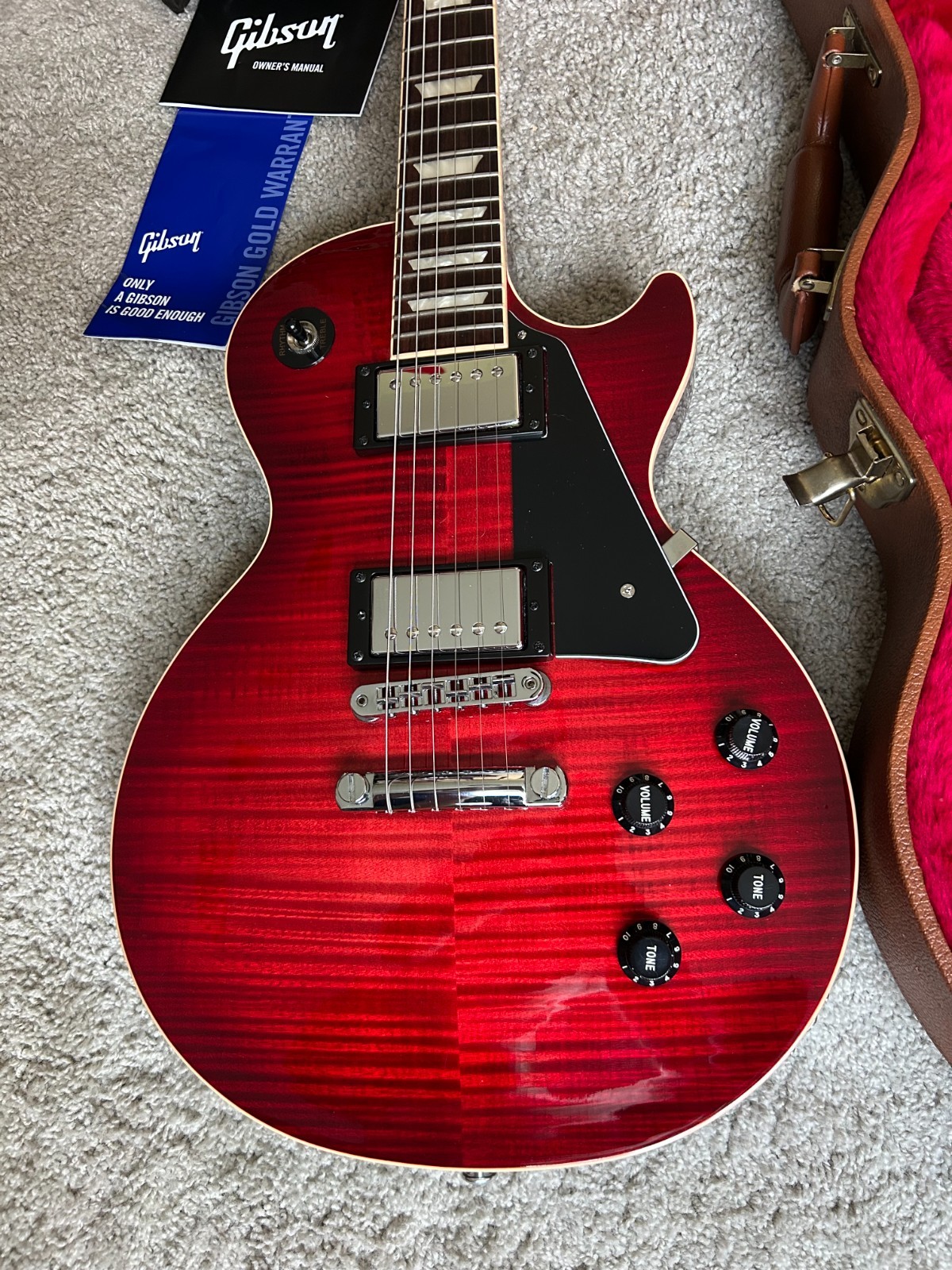 Gibson Les Paul Standard AAA Flame Maple Top 2018 – Blood Orange Burst