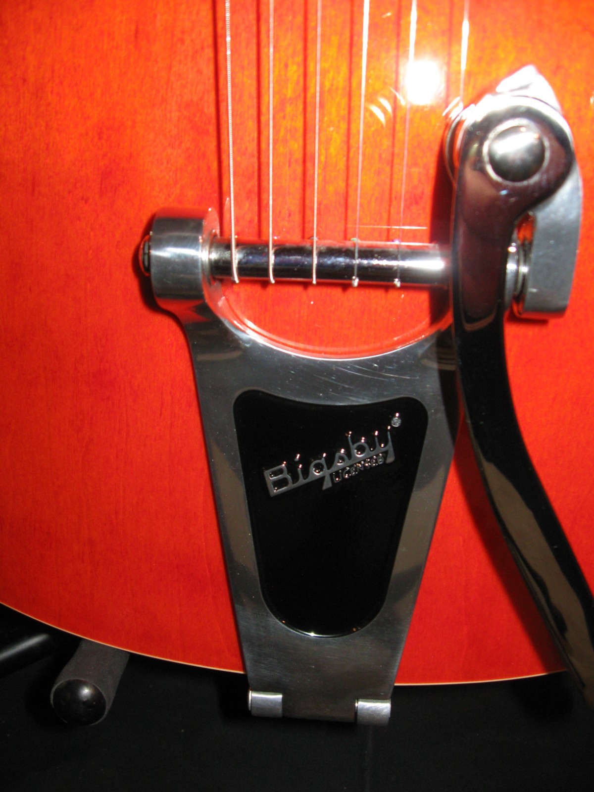 GRETSCH ORANGE G5120 2007 MINT BLACK HARDSHELL CASE #570-10