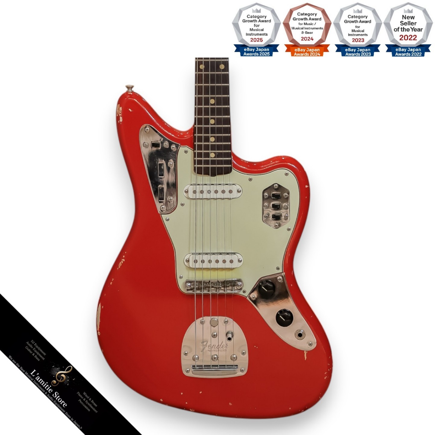 Fender Jaguar Dakota Red 1962 Electric Guitar Rare Vintage Model