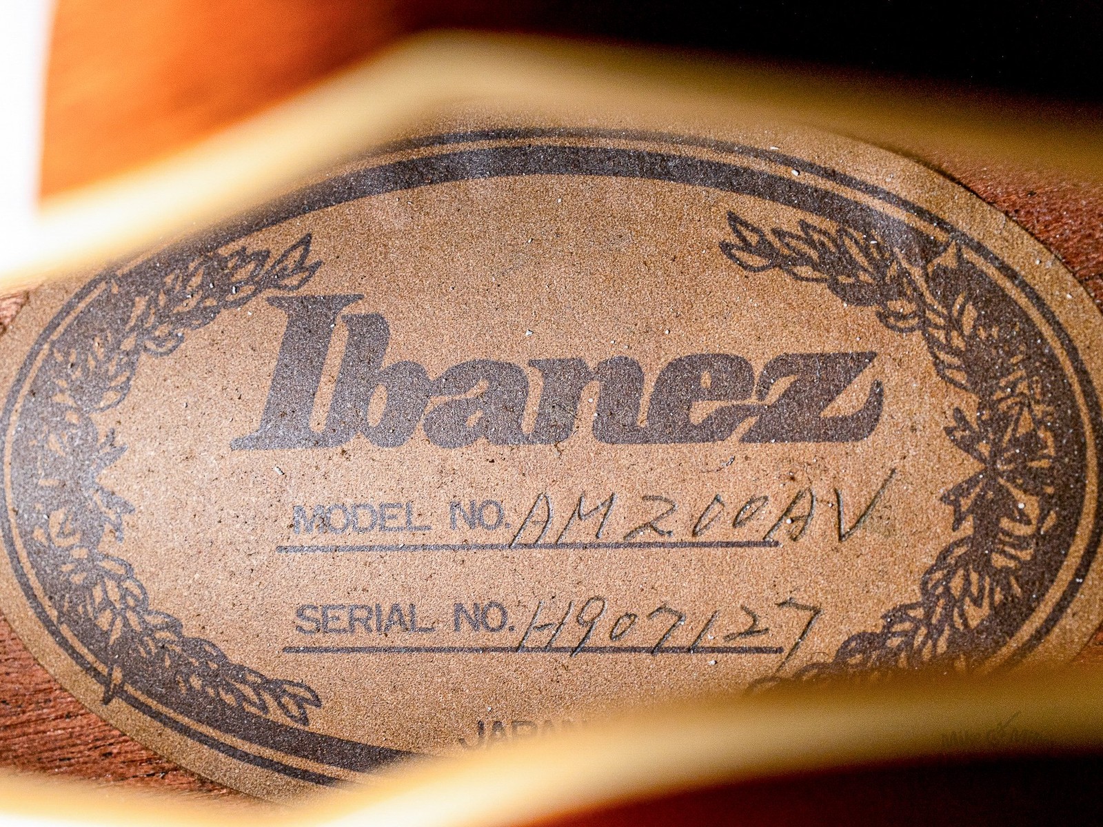 1990 Ibanez Artstar AM200 Burl Mahogany Vintage Semi-Hollow Guitar