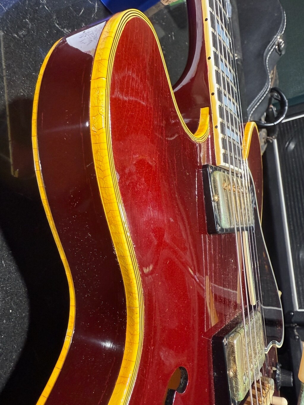 1967 Gibson ES-355TDC “Sparkling Burgundy” & “Mono” a rare 1 of a kind & Minty !