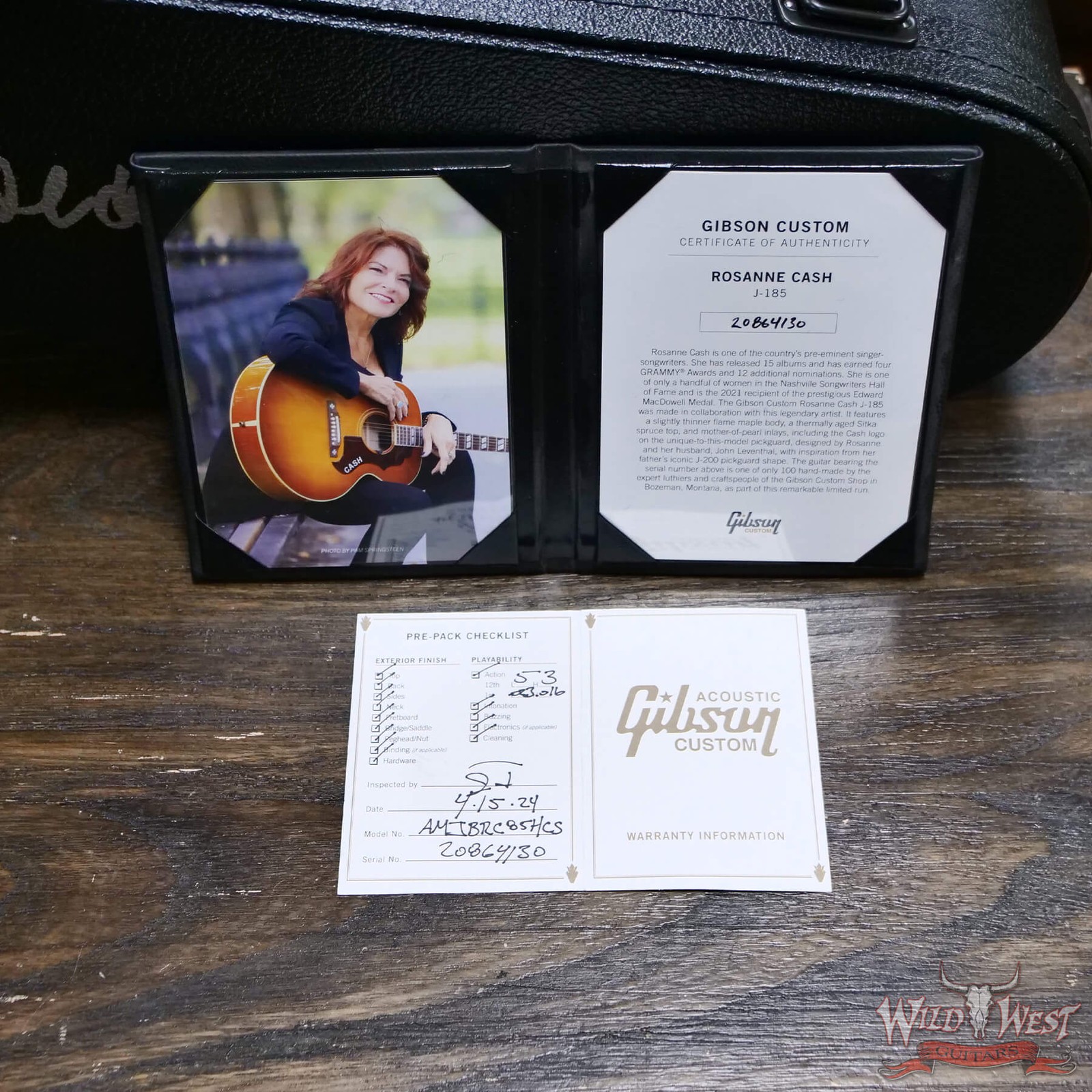 Gibson Custom Shop Rosanne Cash J-185 Heritage Cherry Sunburst 4.40 lbs