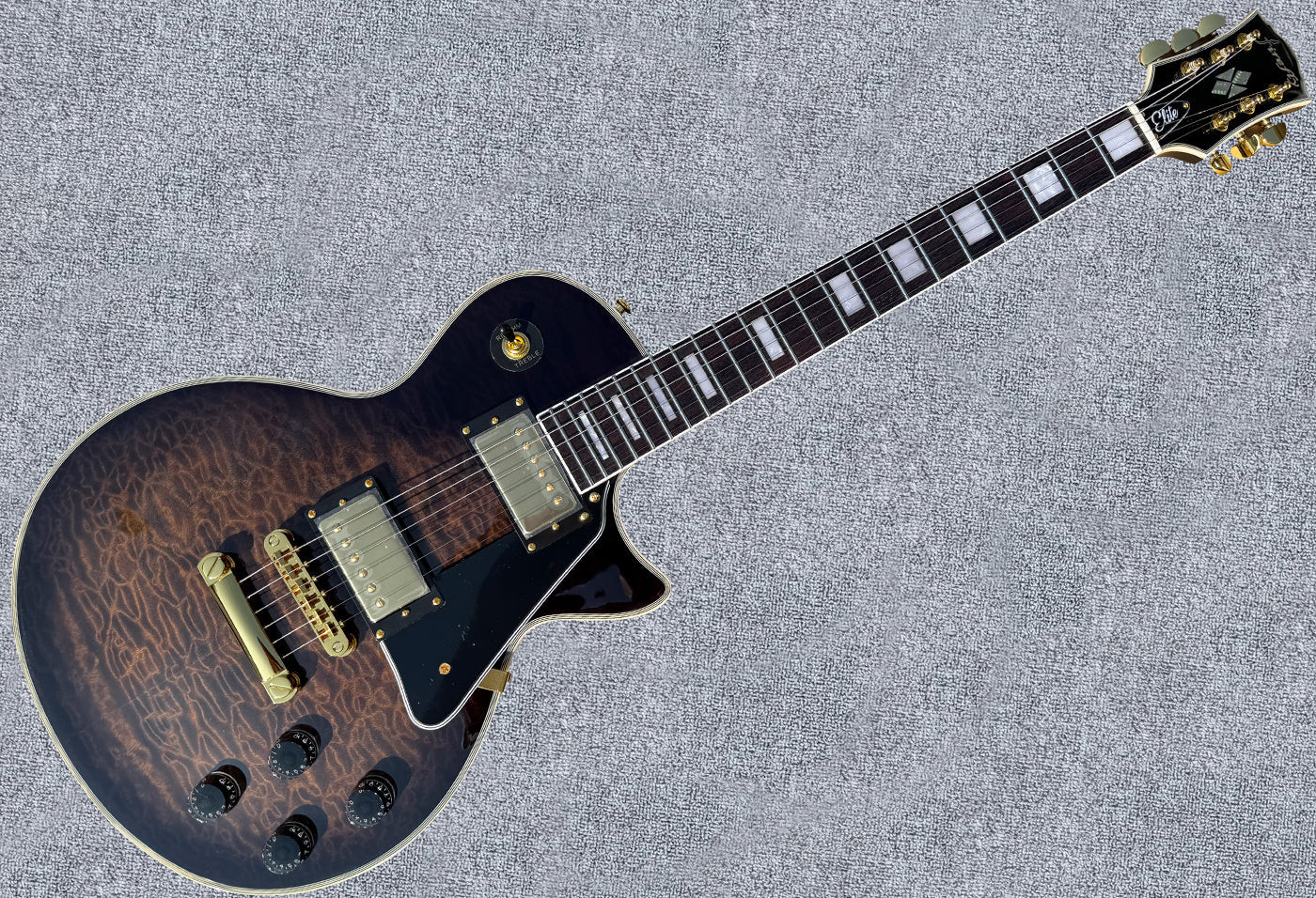 Firefly FFSP LP Style Electric Guitar Cobra Burst Flamed Maple Top Mahogany Body
