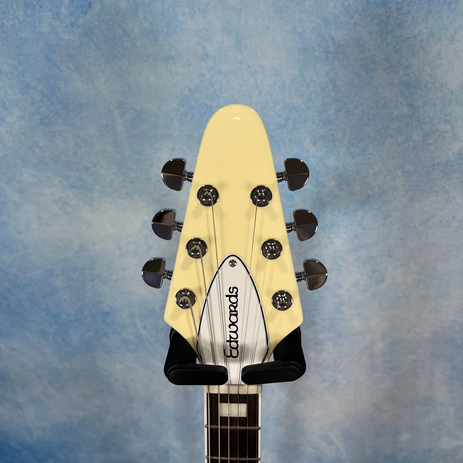 Edwards E-FV-LTD Flying V Type Vintage White Electric Guitar Form Japan