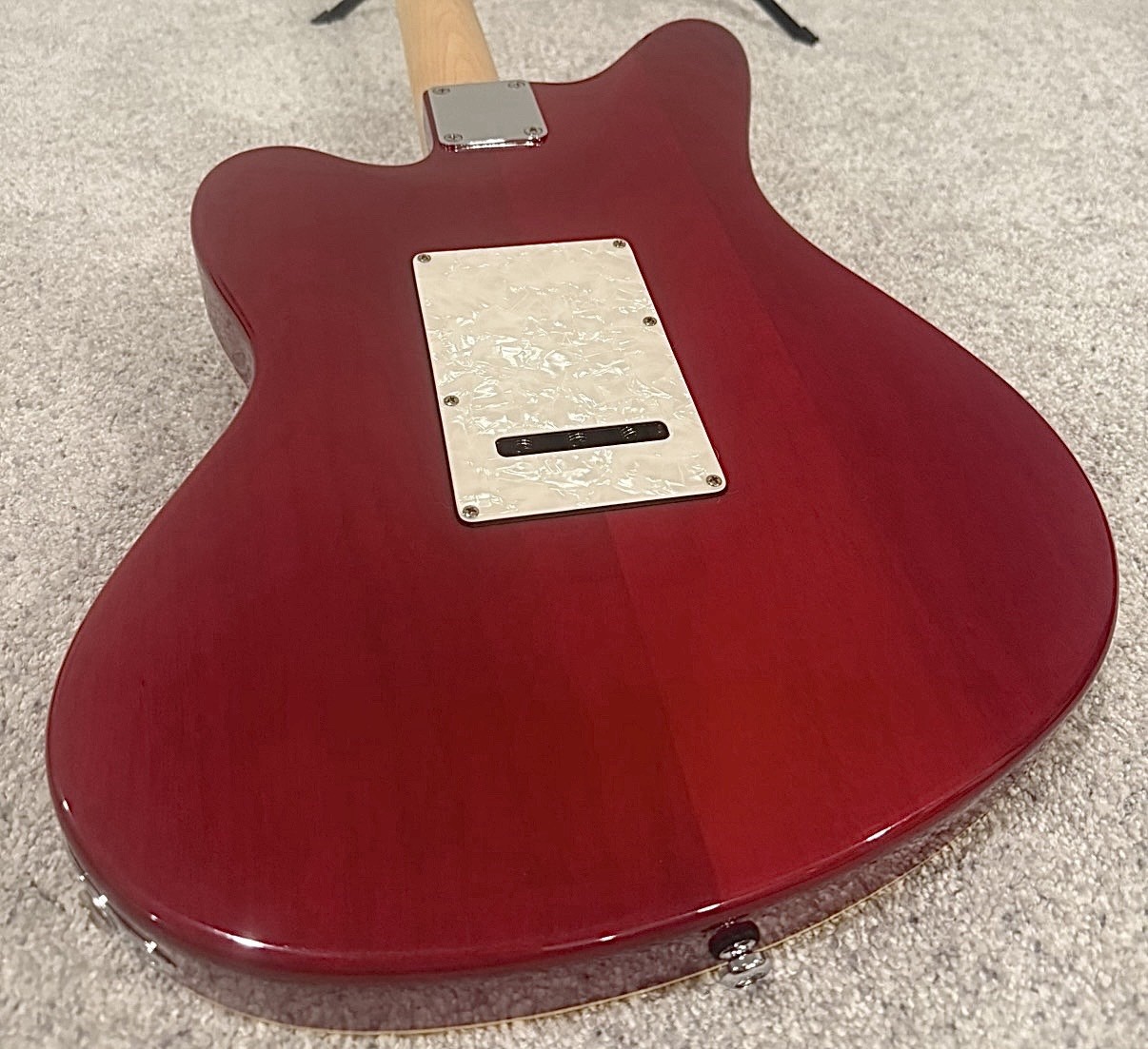 Eastwood Airline Map Semi-Hollow Electric Guitar Red RH 6-String w/ Hard Case