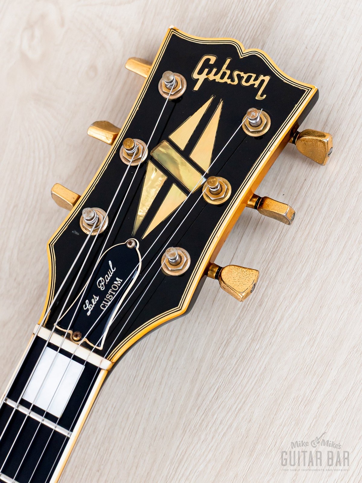 1976 Gibson Les Paul Custom Vintage Guitar Tobacco Sunburst w/ T Tops, Case