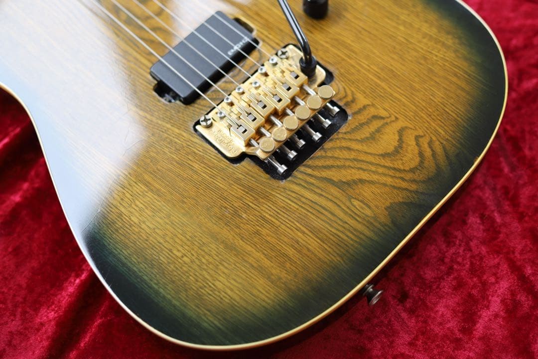 Electric Guitar Schecter Custom 1980s Green Burst Made in Japan
